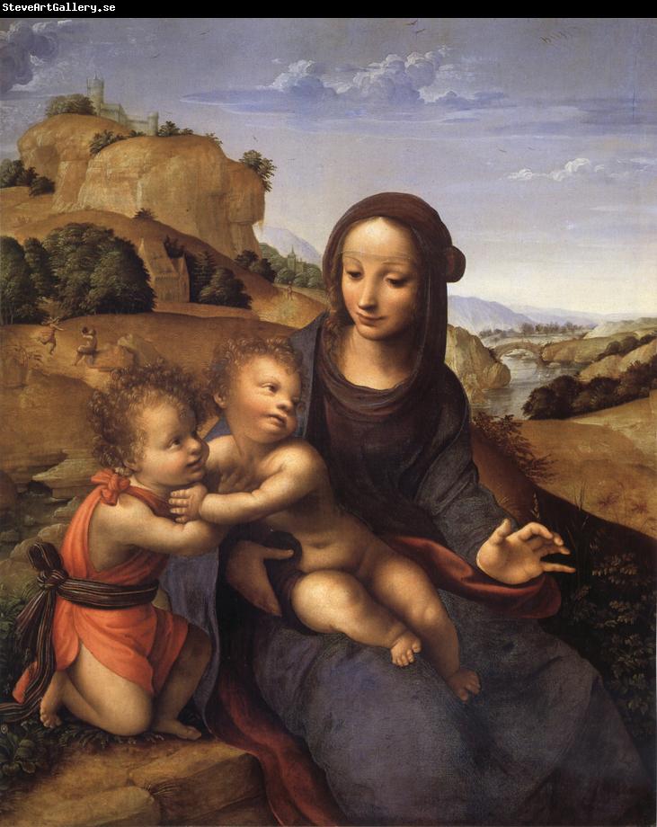 YANEZ DE LA ALMEDINA, Fernando Madonna and Child with Infant St.Fohn